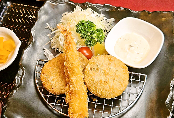 神戸牛メンチ&コロッケ御膳